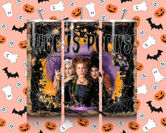 20oz Hocus Pocus Spider Web Tumbler