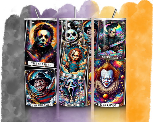 20oz Horror Movie Characters Tumbler