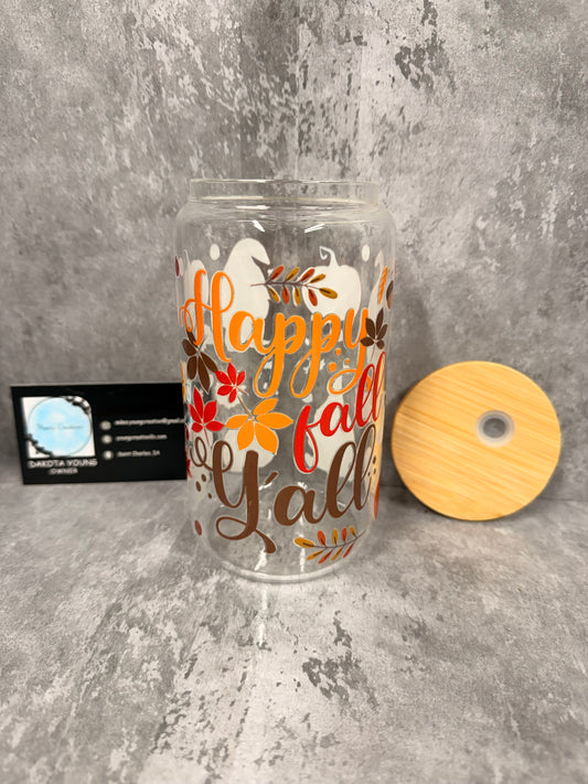 Happy Fall Yall 16oz Libby Cup