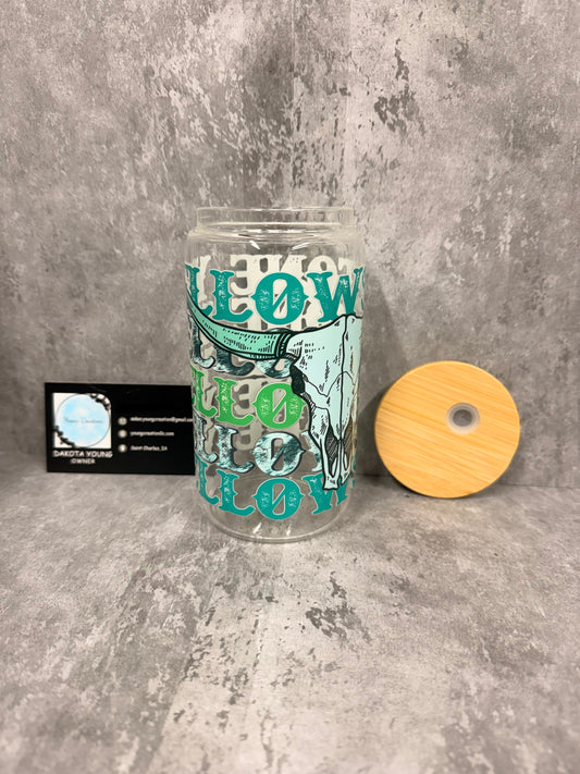 Yellowstone 16oz Glass Libby Cup