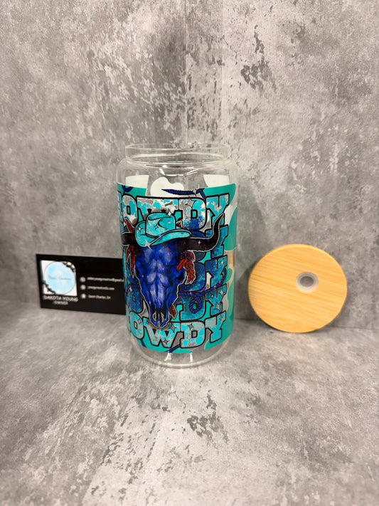 Howdy Howdy 16oz Glass Libby Cup