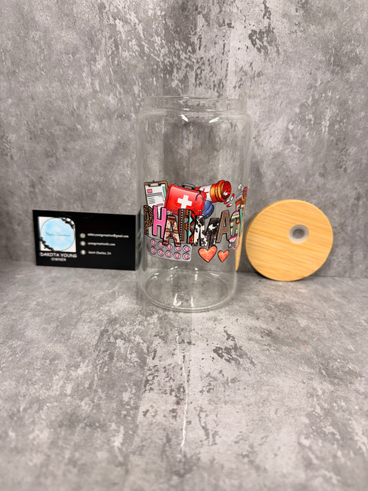 Pharmacy 16oz Glass Libby Cup