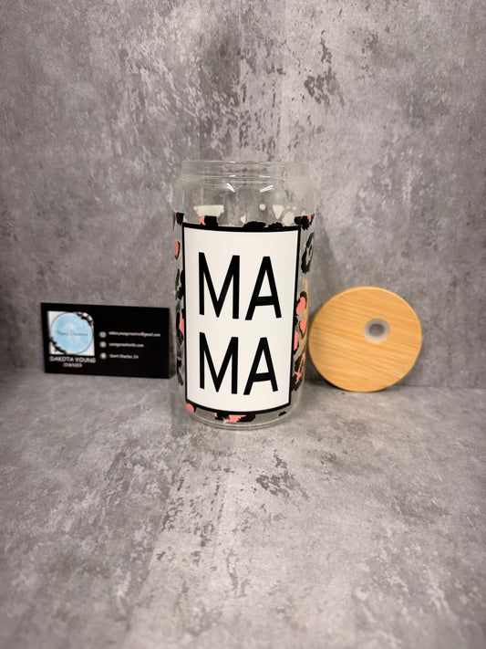 MAMA 16oz Glass Libby Cup