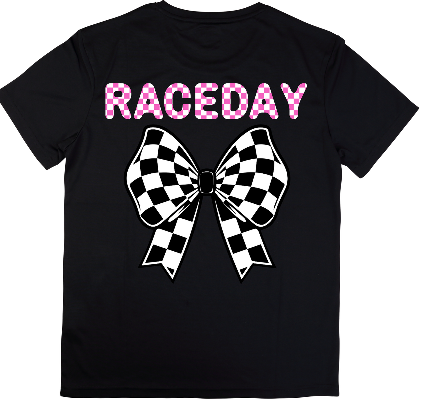 Pink Raceday with bow - Digital Download